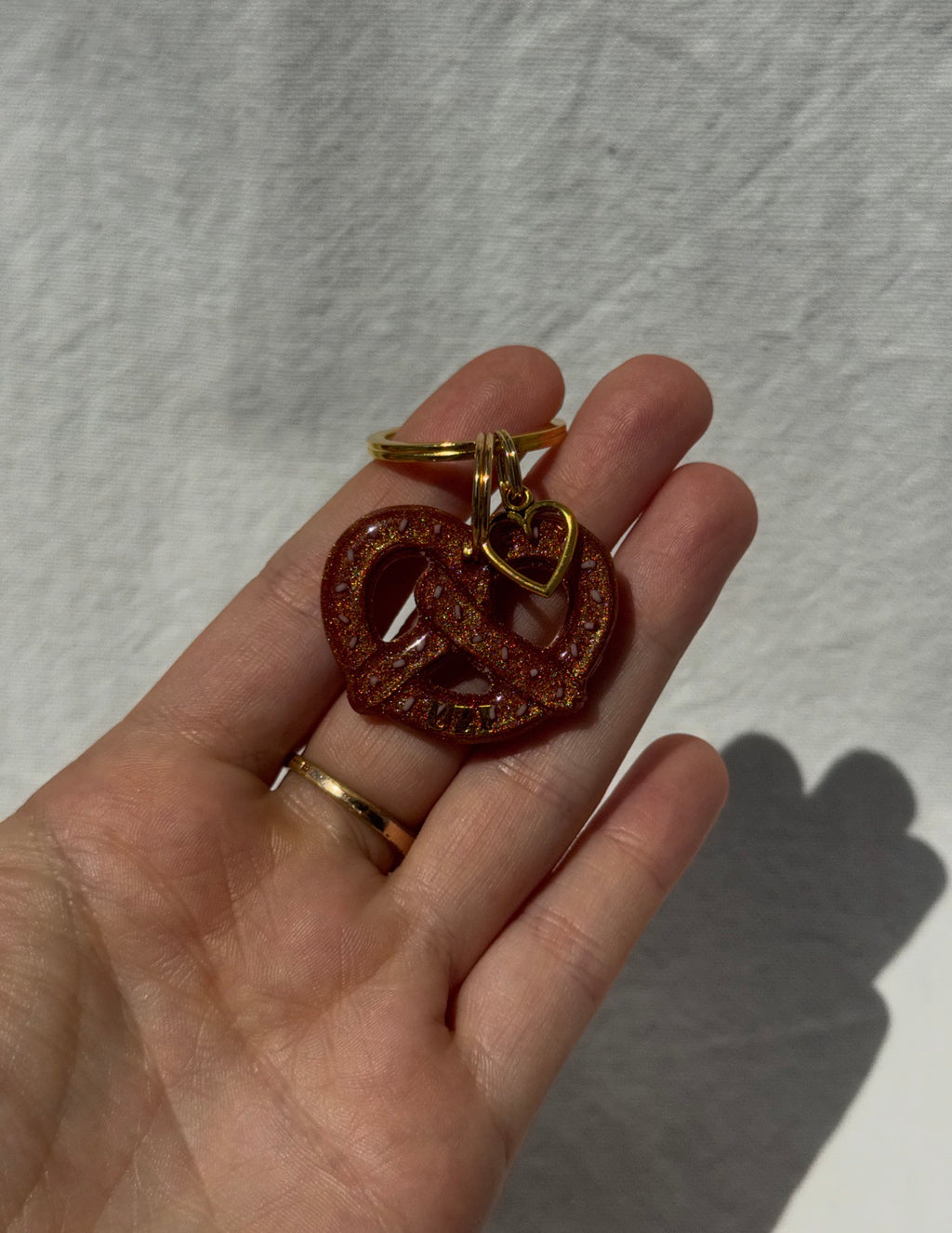 Médaille Bretzel - pampille cœur
