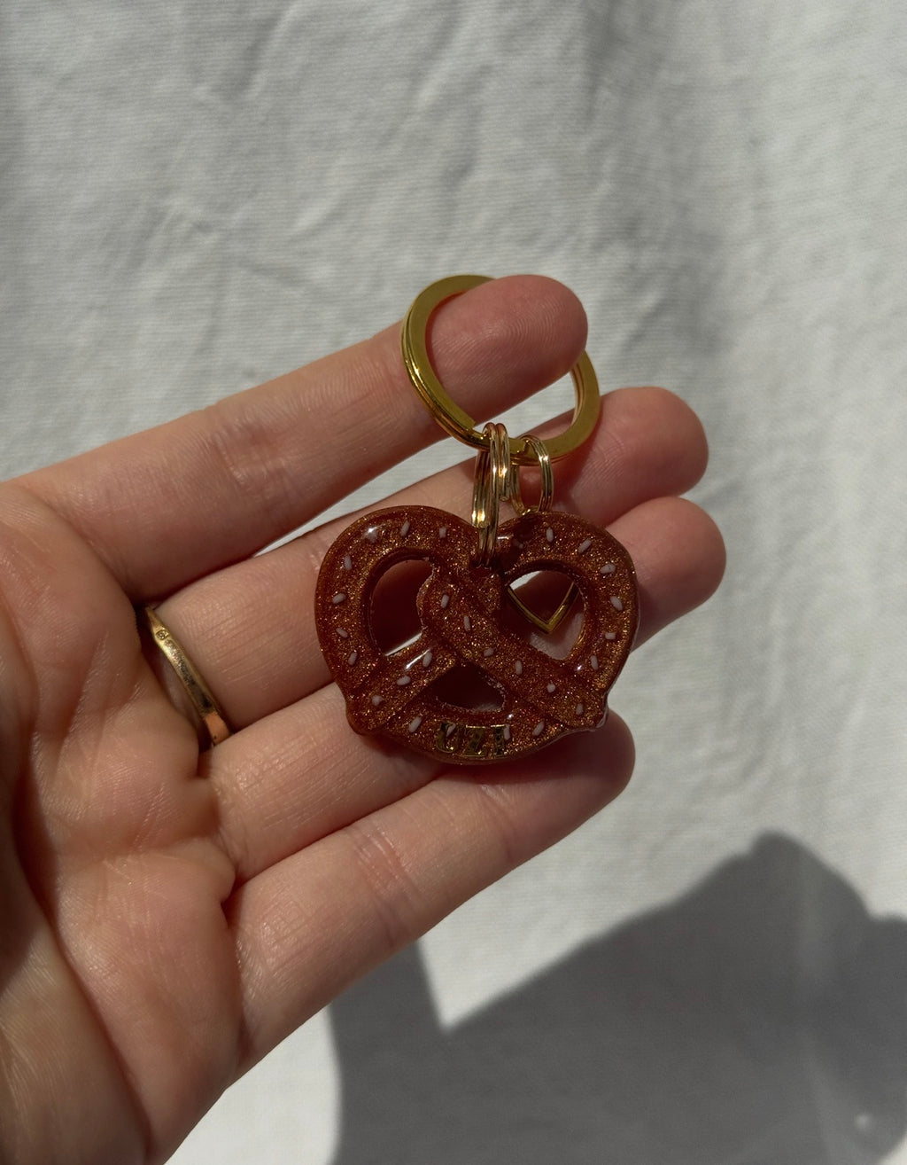 Médaille Bretzel - pampille cœur