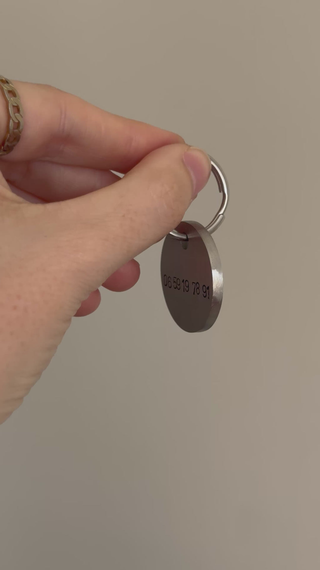 Médaille en acier inoxydable